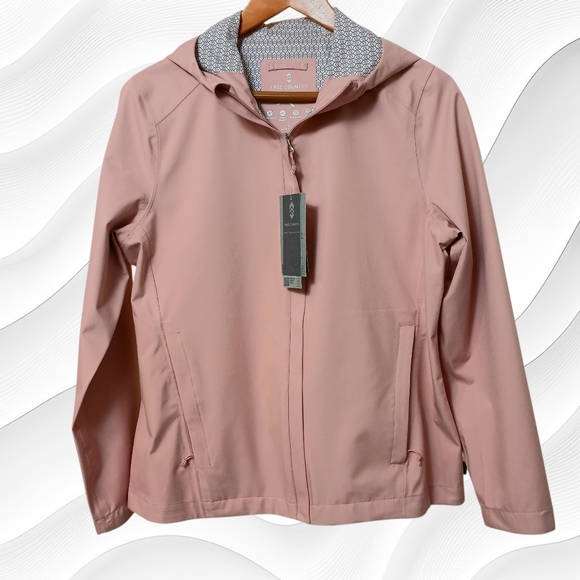 Free Country Jackets & Blazers - Free Country Pink Rain Jacket W/ Hood, Size XL,  UPF50+, NWT